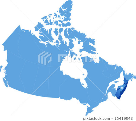 Map of Canada - Nova Scotia province 15419048