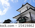 Kanazawa castle park in winter (Ishikawa gate) 15419862