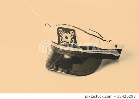 White Nautical hat isolated on white background 15420298