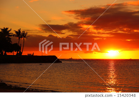 沿海日落 沿海日落 15420348