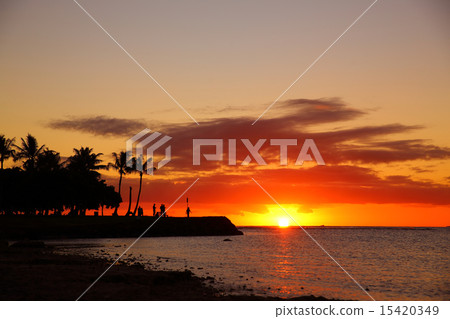 沿海日落 15420349