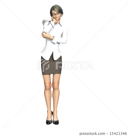 思維姿勢商界女強人 15421346