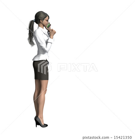 Business Woman to Mobile Phone 15421350