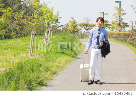 One male (Vikkaji business trip carry case trunk businessman business trip) One male (Vikkaji business trip carry case trunk businessman business trip) 15423462