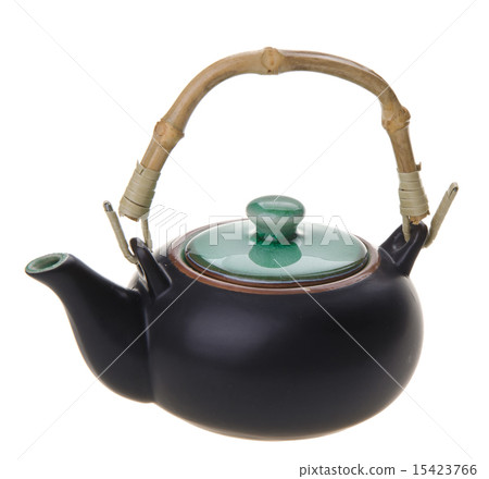 chinese teapot. teapot on background. 15423766
