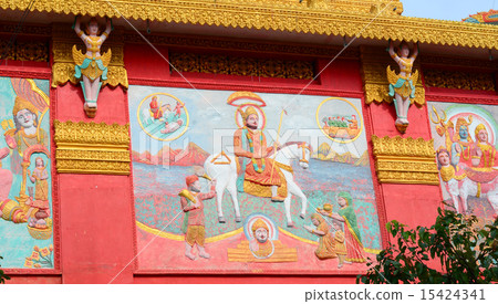 Decoration of Khmer temple in Vietnam Decoration of Khmer temple in Vietnam 15424341
