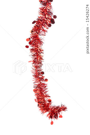 Christmas red tinsel 15426274