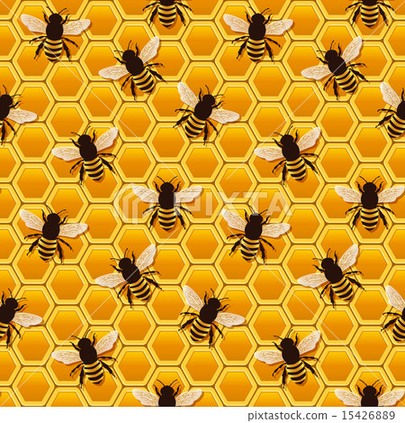 bee honeycomb pattern 15426889
