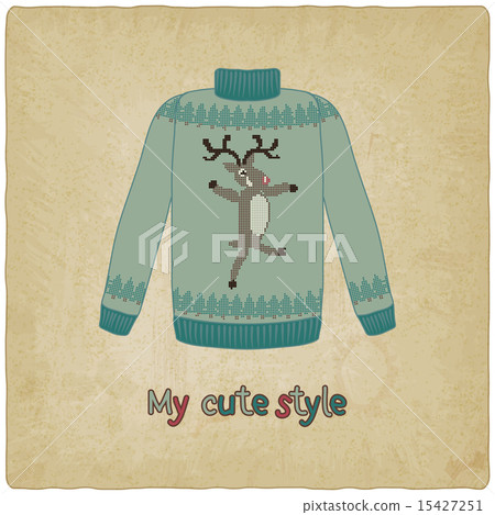 cute sweater old background 15427251