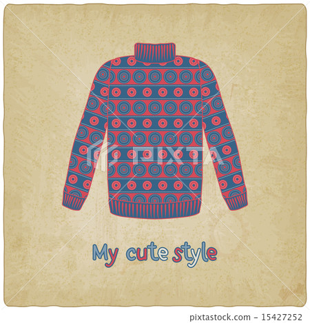 cute sweater old background 15427252