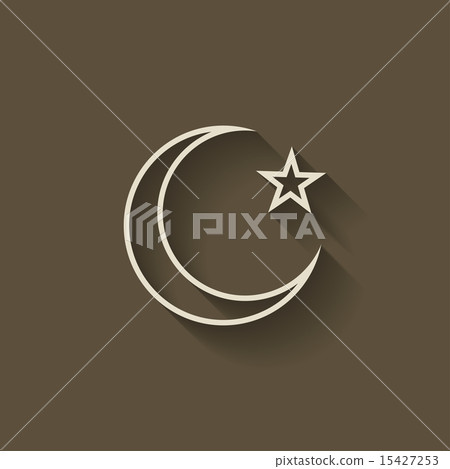 crescent moon and star 15427253