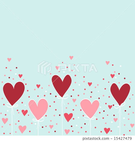 Valentine hand drawing background - Stock Illustration [15427479] - PIXTA