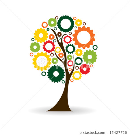 Gear Icon Tree Sign Vector Illustration Gear Icon Tree Sign Vector Illustration 15427726