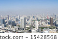 Aerial view of Tokyo Tower area 15428568