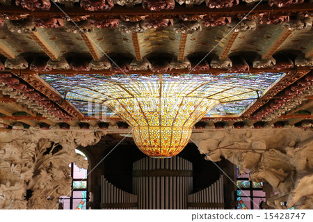 Stained glass of the Catalan music festival 15428747