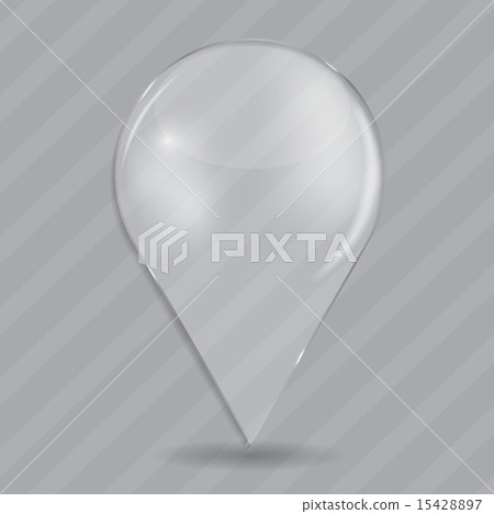 Glass Drop Frame on Abstract Background Vector Illustration 15428897