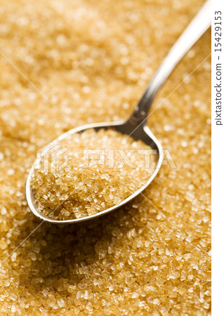 brown sugar in silver spoon 15429153
