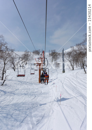 Ski resort and lift in Niseko 15430214