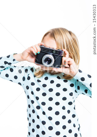 Girl with an old camera Girl with an old camera 15430313