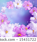 Violets and glowing stars 15431722