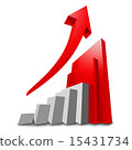 financial graph 15431734