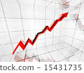 financial graph 15431735