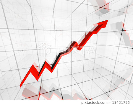 financial graph 15431735