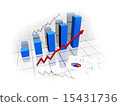 financial graph 15431736