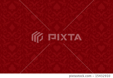 Luxury red poker background with card symbols Luxury red poker background with card symbols 15432910