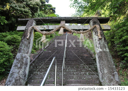 A stone stairway at Suka Shrine in Ogi. A stone stairway at Suka Shrine in Ogi. 15433123