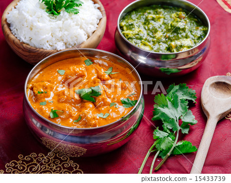 Butter chicken and Saag Paneer Butter chicken and Saag Paneer 15433739
