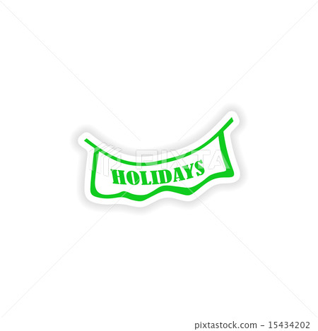 icon sticker realistic design on paper garland icon sticker realistic design on paper garland 15434202