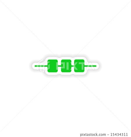 icon sticker realistic design on paper kebab 15434311