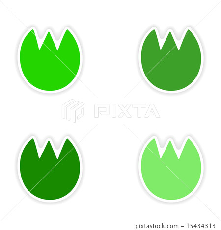 assembly realistic sticker design on paper tulip assembly realistic sticker design on paper tulip 15434313