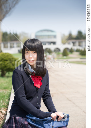 學生服裝女孩 學生服裝女孩 15436283