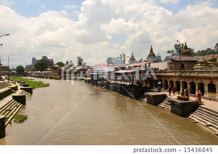 加德滿都火葬場景 加德滿都火葬場景 15436845