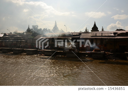 加德滿都火葬場景 15436851