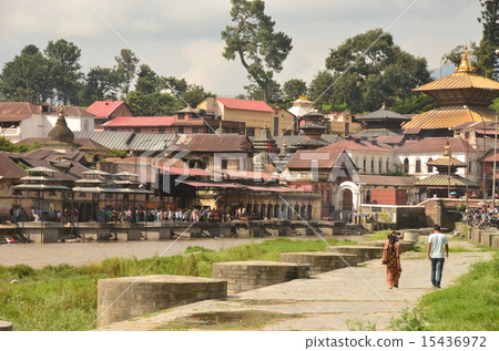 Scenery of Kathmandu crematorium Scenery of Kathmandu crematorium 15436972