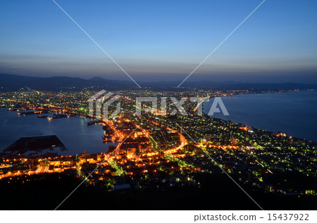 函館“早晨的夜景” 函館“早晨的夜景” 15437922