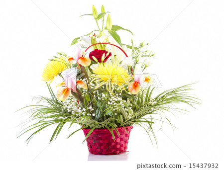 Basket with flowers for Mother Basket with flowers for Mother 15437932