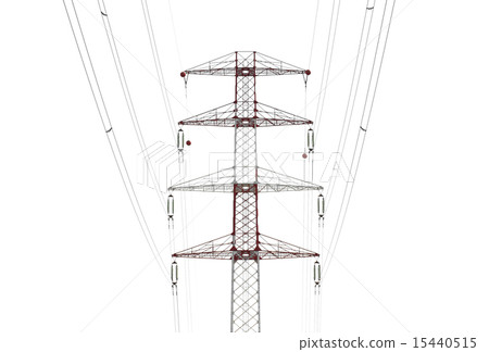 Detail of electricity pylon against 15440515