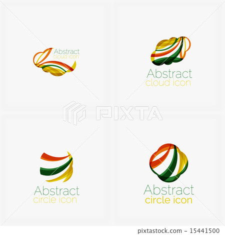 Clean elegant circle shaped abstract geometric logo. Universal for any idea Clean elegant circle shaped abstract geometric logo. Universal for any idea 15441500
