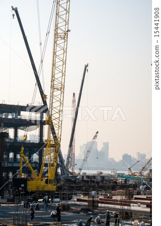 Construction site of Toyosu new market 15441908
