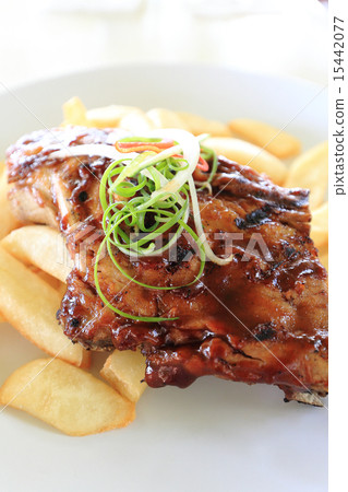 Delicious barbecue rib 15442077