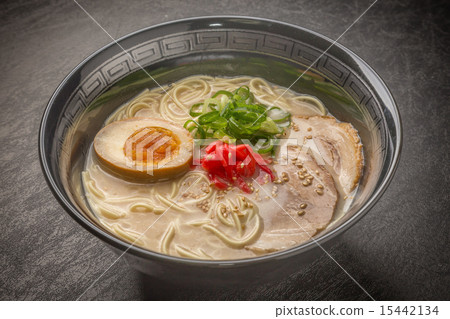 Tonkotsu拉麵tonkotsu豬肉拉麵日本食物 15442134