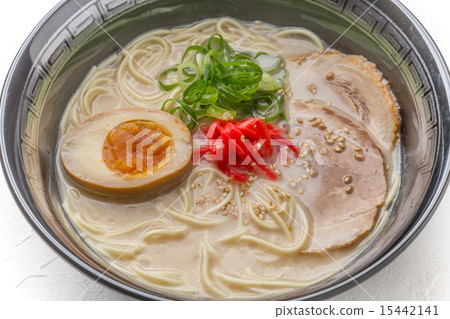 Tonkotsu拉麵tonkotsu豬肉拉麵日本食物 15442141