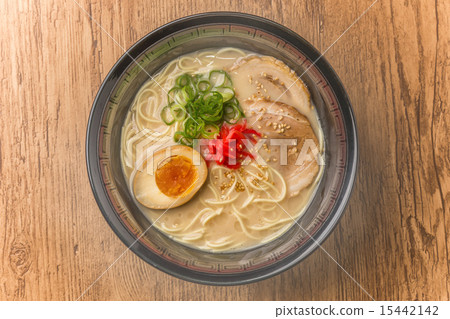 Tonkotsu拉麵tonkotsu豬肉拉麵日本食物 15442142