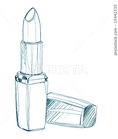 cosmetics for lips lipstick in an open container 15442535