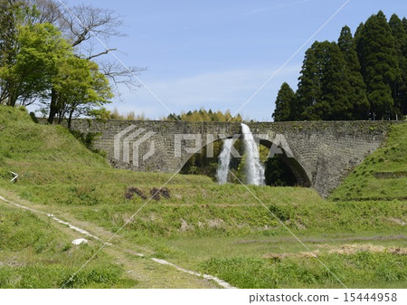 Junjin Bridge during water discharge 15444958