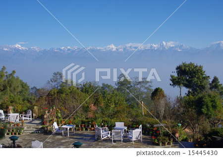尼泊爾/喜馬拉雅山/ Nagarkot尼泊爾/ Nagarcot /喜馬拉雅山脈 15445430